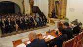 INTERÉS. La capilla del Hospital San Juan de Dios acogió la conferencia inaugural del curso del Instituto de Estudios Giennenses que pronunció Camilo José Cela Conde. 