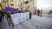 PASOS. Cabeza de la manifestación que recorrió el casco histórico reivindicando el instituto, en febrero de 2015.