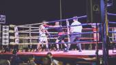 DESTREZA. Uge Ojeda, “El Tanque”, durante el combate contra Jesús Salcedo en Colmenar Viejo.