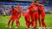 ÉXITO. Los jugadores de la Selección de Inglaterra celebran uno de los goles que marcaron ante Suecia. 
