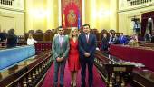 senado. David Delgado, Laura Berja y Pío Zelaya.