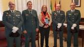 PRESENTACIÓN. Emilio García, el comandante José Lozano, Francisca Molina, Antonio Luis Muñoz y Francisco José Martín.