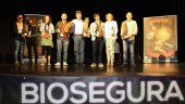 CLAUSURA. Premiados en las distintas categorías y certámenes de Biosegura, en el teatro-cine Regio del municipio de Beas de Segura.
