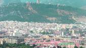 PANORÁMICA. Vista del casco urbano de la capital, desde el norte hacia el sur, donde se levanta el Castillo. 