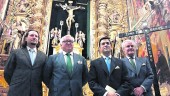 SEVILLA. Javier Cano, José de Cristóbal, Lutgardo García y Francisco Berjano, en la Capilla del Dulce Nombre. 