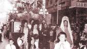 La procesión de la Divina Pastora recorre la capital en 1974.