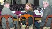 CAMBIO CLIMÁTICO. José Fiscal, Antonia Olivares y Bartolomé Cruz, en la inauguración del encuentro.