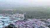 INDUSTRIA. El polígono olivarero y “Cañada de la Fuente”, vistos desde las alturas.