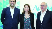 CAMPAÑA. Juan Diego Requena, Andrea Levy y Jesús Estrella, tras sus declaraciones en la sede del PP. 