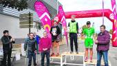 META. Entrega de premios de las tres primeras absolutas femeninas del Duatlón Cross 2018. 