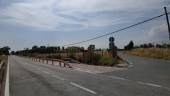 VEHÍCULOS. La vía “ciclopeatonal” por su paso en la llamada carretera de la Virgen, la A-6177. 