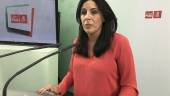 DECLARACIONES. La secretaria de Formación, Ángeles Férriz, durante la rueda de prensa. 