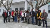 Yolanda Caballero, durante su visita al colegio Sierra Sur.