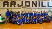 futuras promesas. Foto de familia de los jugadores de CB Arjonilla que participaron en la segunda jornada del Trofeo Andalucía, celebrado en el municipio. 