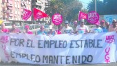 CONCENTRACIÓN. Trabajadores y sindicalistas, en Santa Margarita.