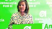 CANDIDATA. La andalucista Encarnación Camacho, en rueda de prensa.