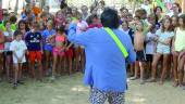 DIVERSIÓN. Asistentes al campamento de La Barrosa.