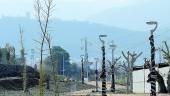 AVANCE. Zonas verdes en construcción, cerca del futuro Jaén Plaza. 