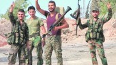 CHIÍ IRAQUÍ. Algunos de los combatientes de la milicia chií iraquí.