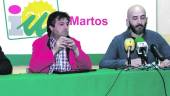 POLÍTICA. Antonio Fúnez y David Vázquez, en la rueda de prensa. 