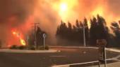 Una de las imágenes que dejó el fuego en Galicia.