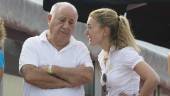 Amancio Ortega y su hija, Sandra.