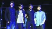 GRUPO. Los miembros de Plan Marmota: Juanma Cruz, Alex Cruz, Alfonso Amaro y Dani Cañas, momentos antes de la actuación.