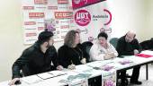 MANIFESTACIÓN. Francisco Cantero, Mar Torres, Inés Casado y Manuel Salazar durante la rueda de prensa.