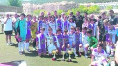 PLANTILLA. Jugadores del Atlético Jaén y el Real Jaén, primero y segundo de la Liga.