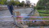 DESTROZOS. Daños en el acceso al paseo del Arca del Agua. 