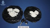 SUSTANCIA TÓXICA. Doscientos gramos de cocaína decomisados por la Policía Nacional.