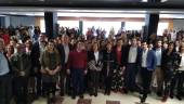 UNIÓN. Asistentes a la IV Jornada de Convivencia anual con los trabajadores del sector de los servicios sociosanitarios de Clece, junto con autoridades.