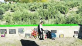 RESPETO. Ofrenda floral en la fosa del cementerio San Eufrasio. 
