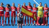 CLAVES. Carmen Cano (dorsal 12) y María de los Ángeles Ruiz (1) son jugadoras importantes en la selección española de hockey hierba.