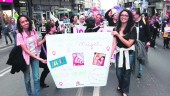 REIVINDICACIÓN. Voluntarias y usuarias de la Asociación Jaén Acoge, en la marcha el Día Internacional de la Mujer el pasado 8 demarzo, para reivindicar los derechos de igualdad.
