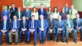 mandato. Ramón Carpena, Enrique Otero y Luis Moral, junto a los integrantes de la nueva dirección de la demarcación de Andalucía, Ceuta y Melilla.