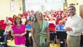 científicos. Antonia Olivares, María Luisa del Moral y Javier Muñoz, en la clausura del evento.