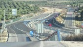 VÍA DE COMUNICACIÓN. Aspecto que presentaban, meses atrás, las obras de construcción de la autovía A-32 a su paso por la provincia de Jaén.