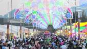 FIESTA. Muchedumbre, en la edición de 2016 de la Feria de San Lucas, en una foto de archivo.