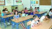 INAUGURACIÓN. Los escolares, durante su primer día de clase, después de las vacaciones de verano.