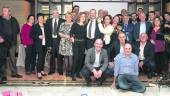 homenaje. Foto de familia de la comida de despedida en honor de José Ferrer, quien fue comisario jefe de la Policía Nacional de Úbeda.