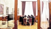 DIÁLOGO. Reunión entre el presidente de la Diputación, el vicepresidente andaluz, el rector y diputados y altos cargos de la Junta. 