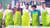 NIVEL. Finalistas del concurso gastronómico celebrado dentro del marco de la feria Futuroliva.