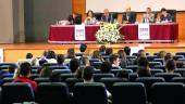 CONGRESO. Javier Pérez, Yolanda Caballero, Juan Ramón Lanzas, Rubén Durán, Rafael Moreno y Ana Abril, durante la inauguración.