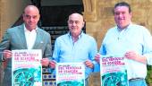 COMERCIO. José Ramón Parra, José Luis Madueño y Bartolomé González en la presentación de la tercera edición del Salón del Vehículo de Ocasión.