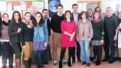 ALEGRÍA. Docentes y personal del instituto de Enseñanza Secundaria Antonio de Mendoza, que será bilingüe en inglés en unos meses.