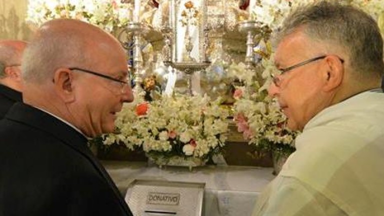 El obispo valora el mimo de los Padres Trinitarios a “La Morenita”