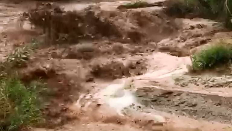 Dos aldeas de Alcalá afectadas por el paso de una gran tormenta