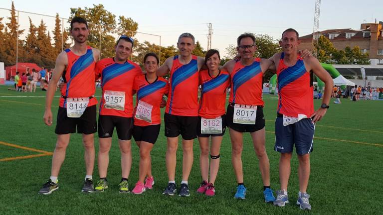 Atletas de La Moraleja corren en Baeza