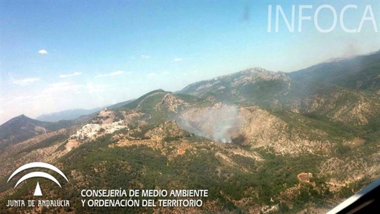 EL Infoca da por estabilizado el incendio de Segura de la Sierra